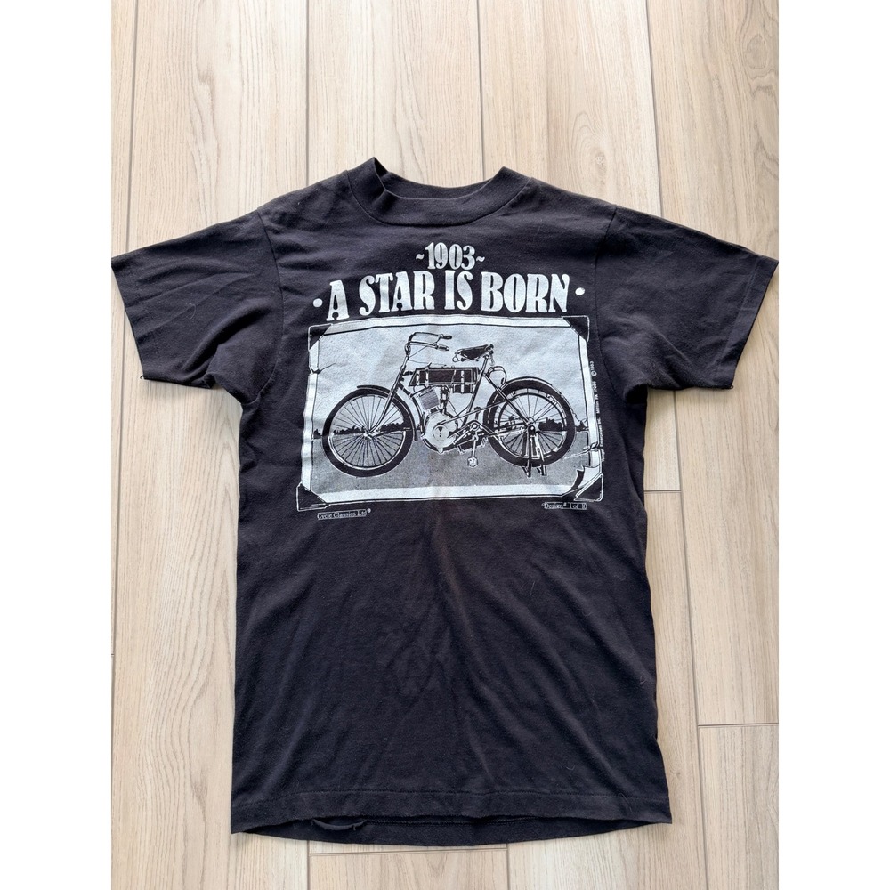 1983 Vintage Harley Davidson Cycle Classics LTD T Shirt Large Black Mills NJ